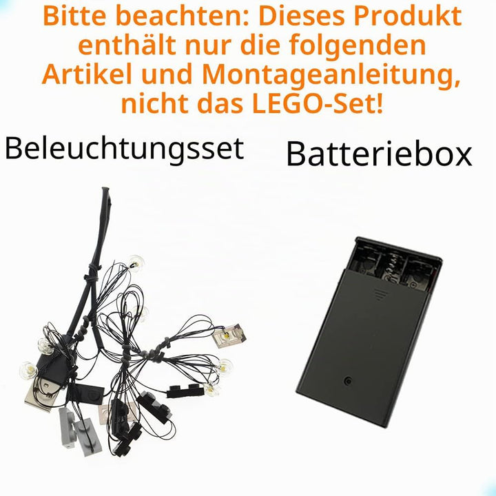 GEAMENT LED Licht-Set Kompatibel mit Lego Crocodile Locomotive - Beleuchtungsset für Creator 10277 B