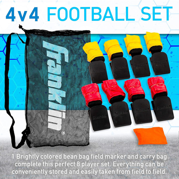 Franklin Sports Youth 8 Player Flagge Fussball-Kit