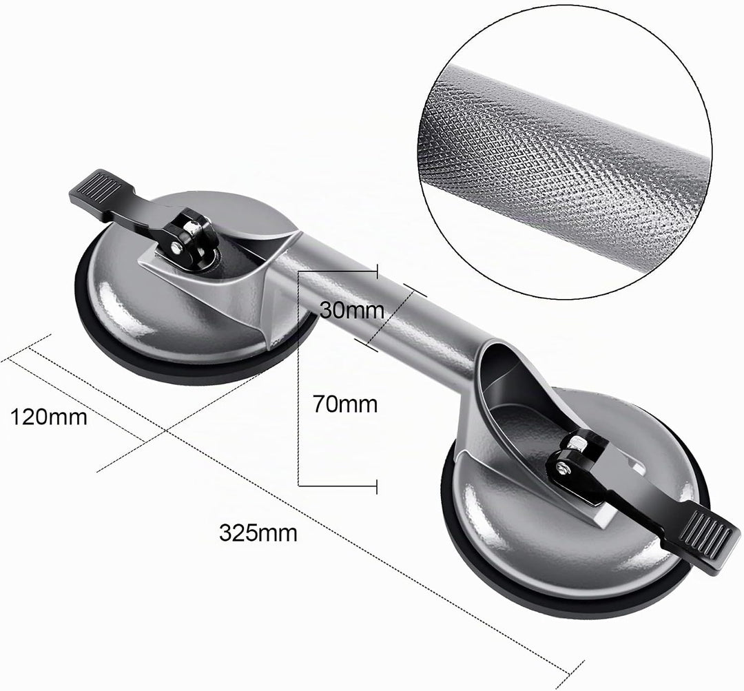 Forever Speed 2x Saugheber Aluminium Saugnapf Fliesen Suction Lifters Glass Suction Vacuum Lifter 12