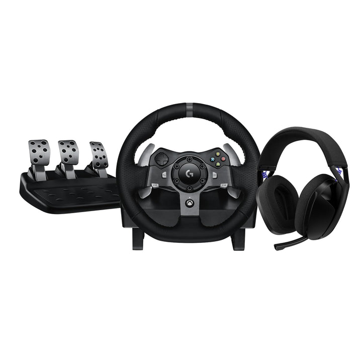 Logitech G G920 Driving Force Rennlenkrad und Pedale mit Force Feedback + G321 LIGHTSPEED kabelloses