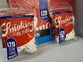 Smoking Classic Filters Long Size Slim Zigarettenfilter Lang 1 Box (30x Bags/ 3600 Filter)