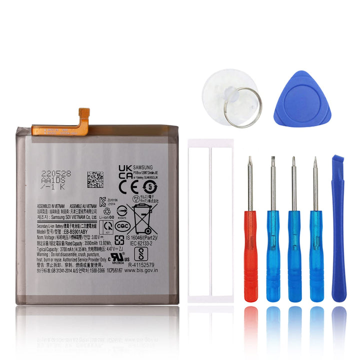 SwarKing Ersatz Akku Kompatibel mit Samsung Galaxy S22 5G SM-S901 EB-BS901ABY with Toolkit