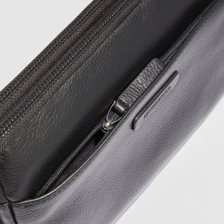 PIQUADRO POCHETTE X SCHWARZ AC6156MOSR/N modus restyling Kupplung Fronttasche Leder SCHWARZ ND Wahl=
