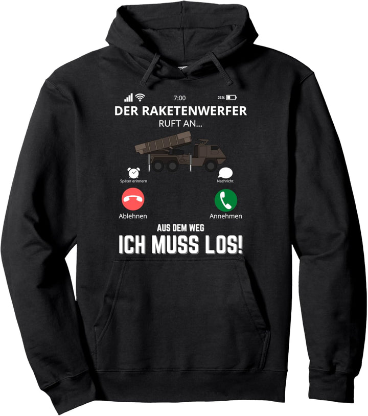 Der Raketenwerfer ruft an - Lustiges Soldaten Militär Pullover Hoodie