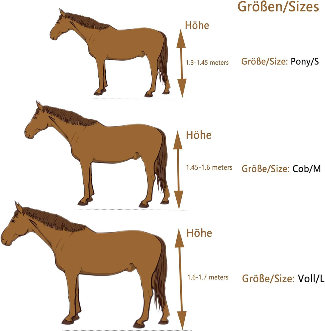 Merauno® Gamaschen Pferde 4er Set Sehne Schützer Fetlock Pferdesprungschutz Vorne Hinter Paar Robust