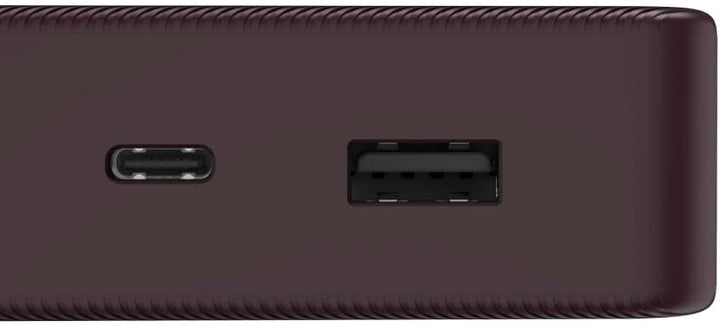 Hama Power Pack 20000 mAh, externer Akku, 1x USB C + 1x USB A, LED-Anzeige Pflaume, Pflaume