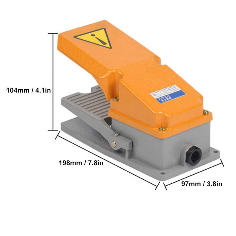 Fussschalter, LT4 rutschfeste momentane Metall elektrische Shell Jog Pedal Power Foot Punch Maschine