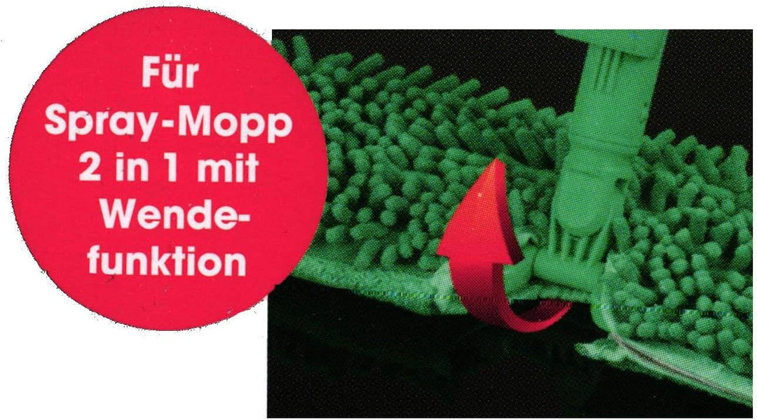CLEANmaxx Ersatz-Wischtücher 2er Set für Spray-Mopp Bodenwischer 2-in-1 mit Wendefunktion | Mikrofas