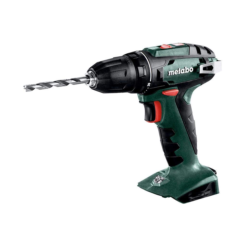 Metabo Akkuschrauber / Akku Bohrschrauber BS 18 (602207860) im Kunststoffkoffer; mit Schnellspannboh