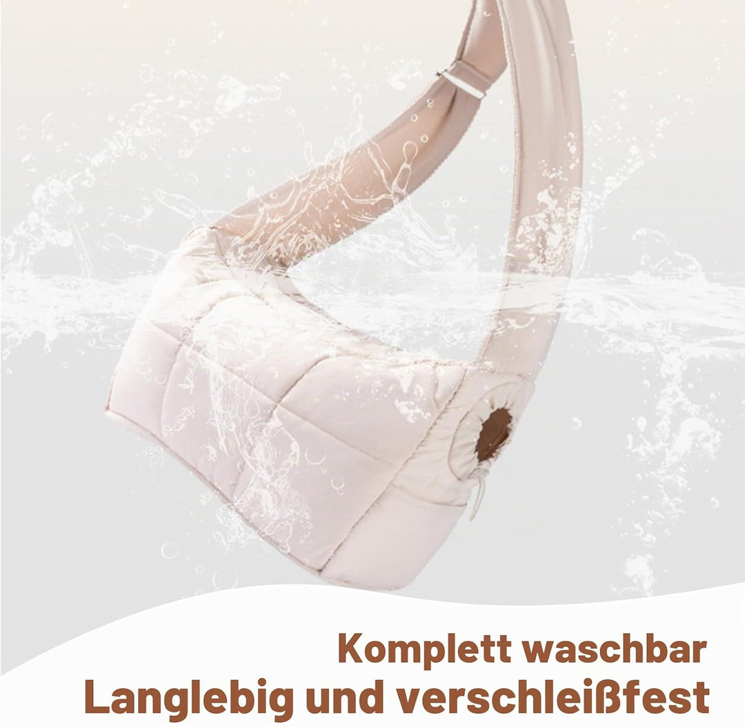 Hundetasche, mini Haustiertasche,Atmungsaktiver Haustier-Tragebeutel mit Sicherheitsverschluss,für d