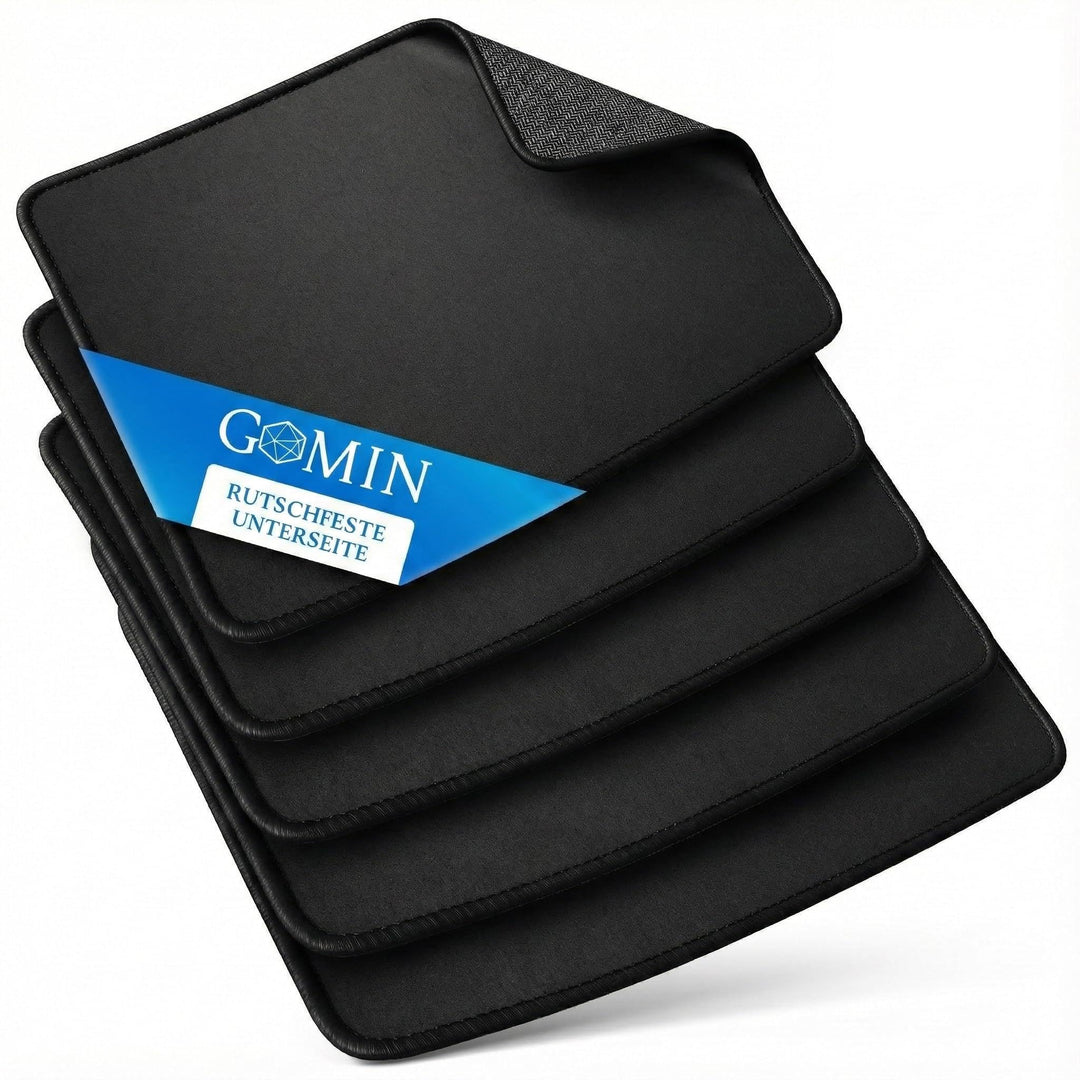 Gomin Mauspad - 28 x 20 cm (5er Pack) Gaming Mauspad rutschfest – Vernähte Kanten - verbessert Gesch