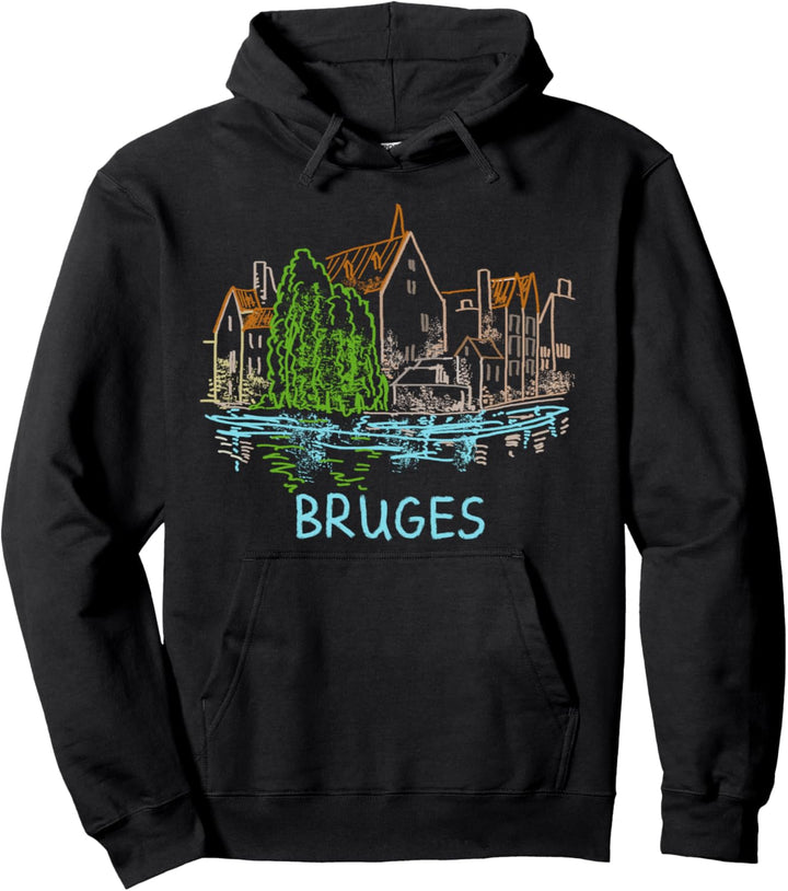 Brügge Belgien Kunstgeschenk Männer Frauen Pullover Hoodie