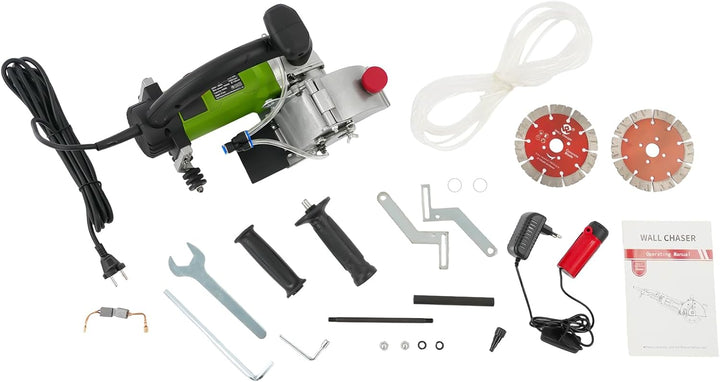 1800W 360 Grad Drehbare Schlitzfräse Mauernutfräse mit Kupfermotor, 7000RPM Elektrische Mauernutfräs