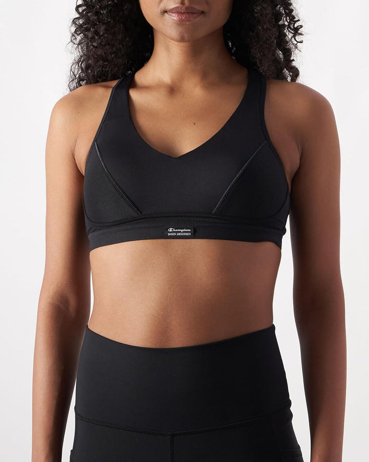 Champion Damen Shock Absorber Pump Padded Sport-BH 70A Schwarz, 70A Schwarz