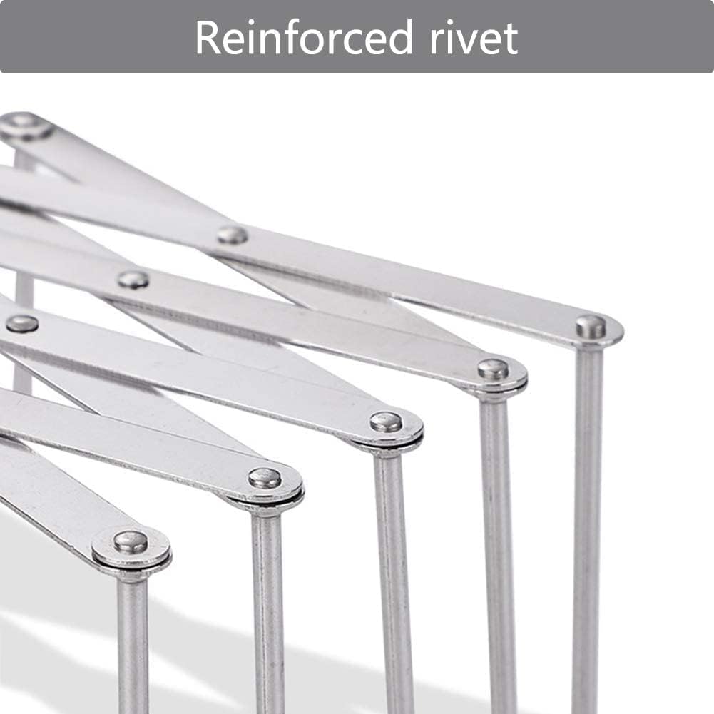 Hjumarayan 2 Stück Verstellbarer Edelstahl Topfdeckelhalter, Spareribs-Halter, Grill Rippchenhalter,