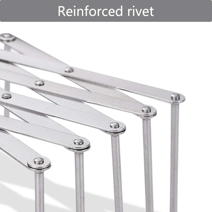 Hjumarayan 2 Stück Verstellbarer Edelstahl Topfdeckelhalter, Spareribs-Halter, Grill Rippchenhalter,