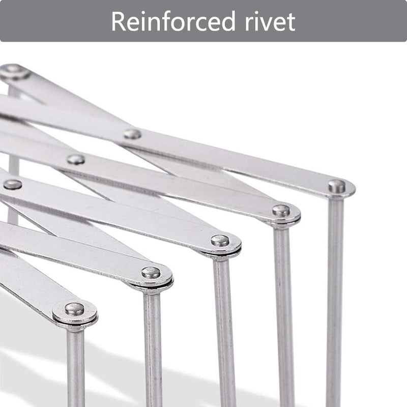 Hjumarayan 2 Stück Verstellbarer Edelstahl Topfdeckelhalter, Spareribs-Halter, Grill Rippchenhalter,