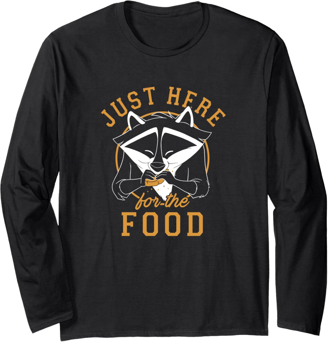 Disney Pocahontas Meeko Just Here For The Food Portrait Langarmshirt