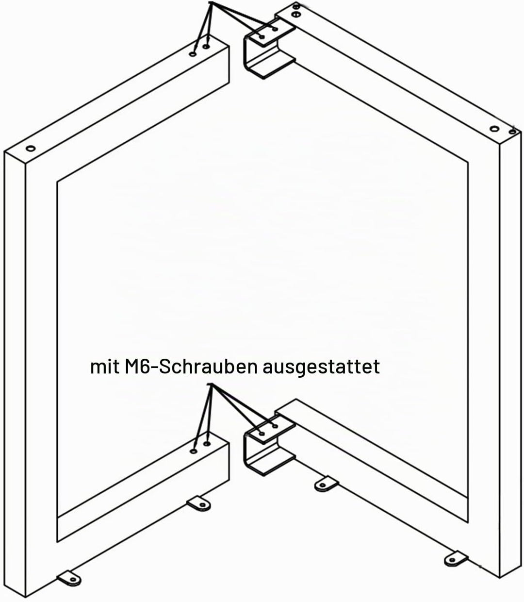 Fimghsoo Tischkufen Industriedesign 71cm Tischgestell Metall Tischbeine scandic Tischbeine Möbelfüss