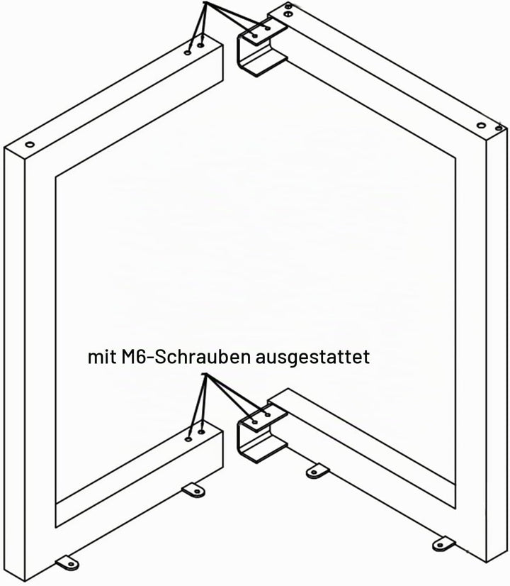 Fimghsoo Tischkufen Industriedesign 71cm Tischgestell Metall Tischbeine scandic Tischbeine Möbelfüss