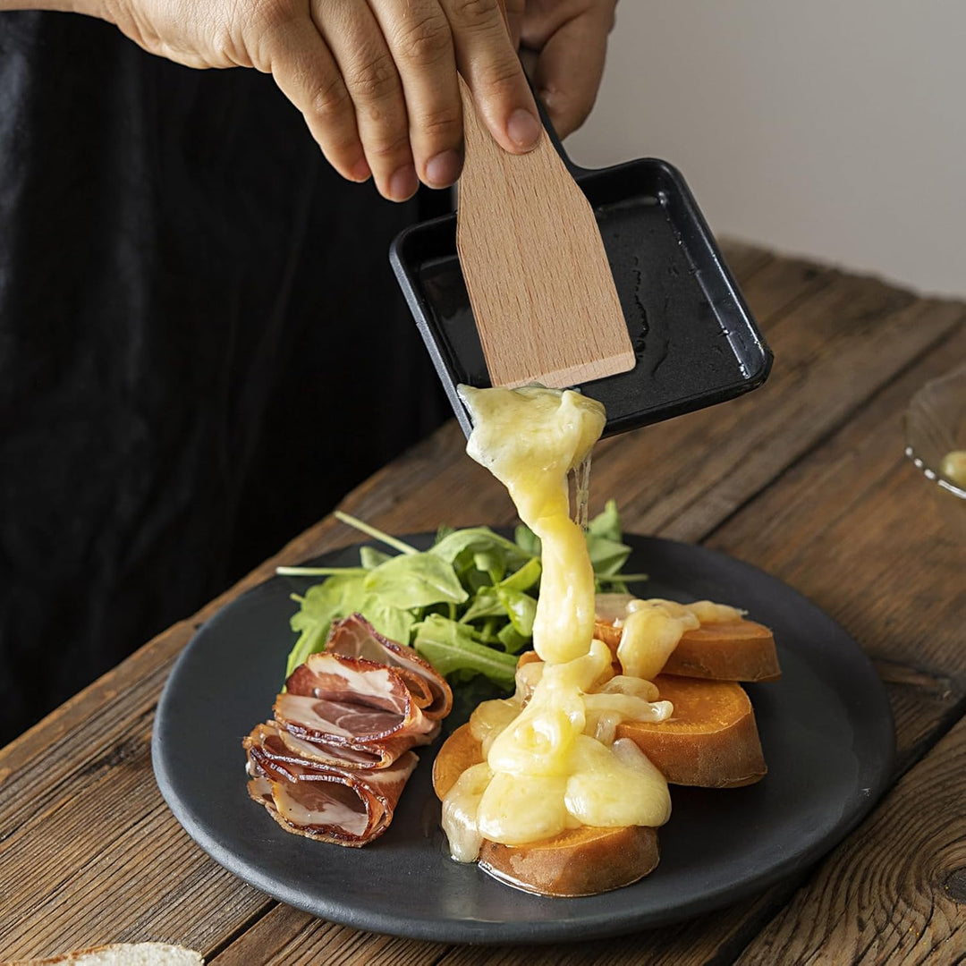 4 Stück Raclette Pfännchen Set, Pfannen Ersatz für Raclette Grill Zubehör, Antihaft-Beschichtung Mit