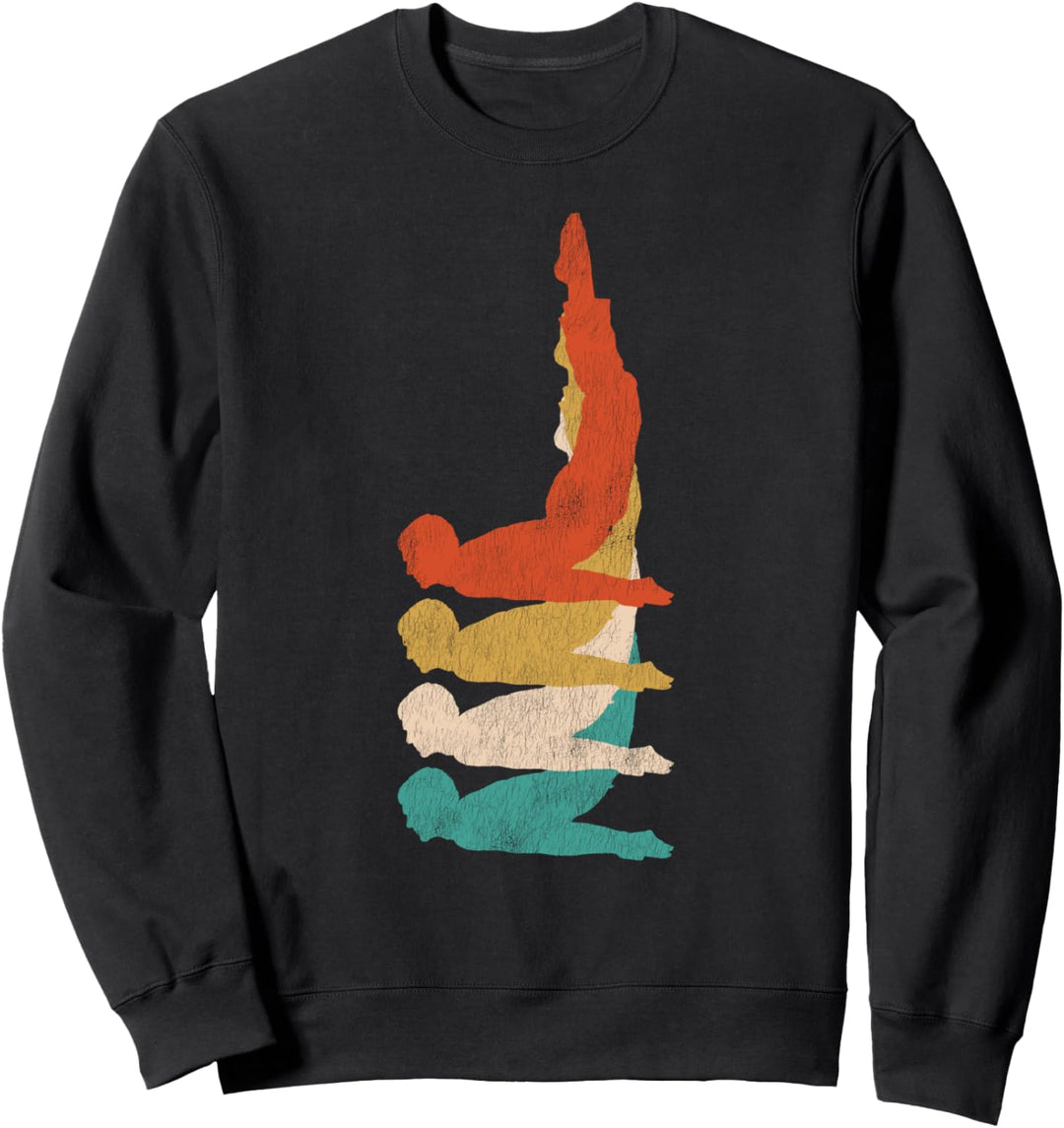 Yoga im Vintage-Stil Sweatshirt