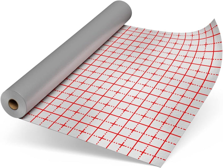 KAUFDAS 1,0m x 50lfm = 50 m² Eurovent ALUFLOOR für Fussbodenheizung Rasterfolie Fussbodenisolierung