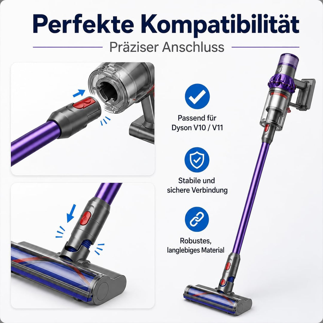 Verlängerungsrohr kompatibel mit Dyson V12/V10 Slim
