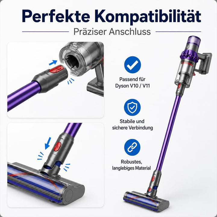 Verlängerungsrohr kompatibel mit Dyson V12/V10 Slim
