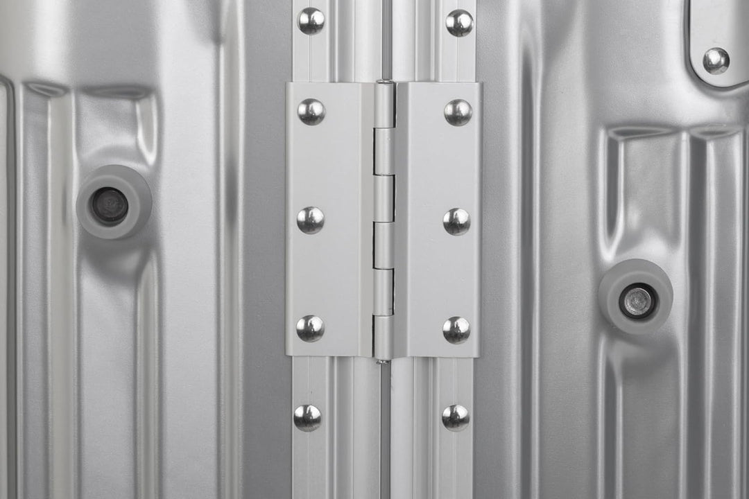 Travelhouse London Koffer Silber S-55cm, M-65cm · 2er-Set · Alu-Rahmen · Polykarbonat Hartschale · H