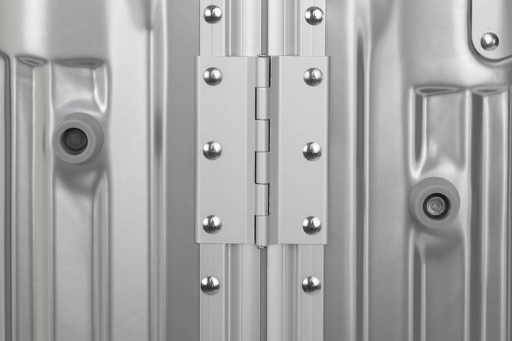 Travelhouse London Koffer Silber S-55cm, M-65cm · 2er-Set · Alu-Rahmen · Polykarbonat Hartschale · H