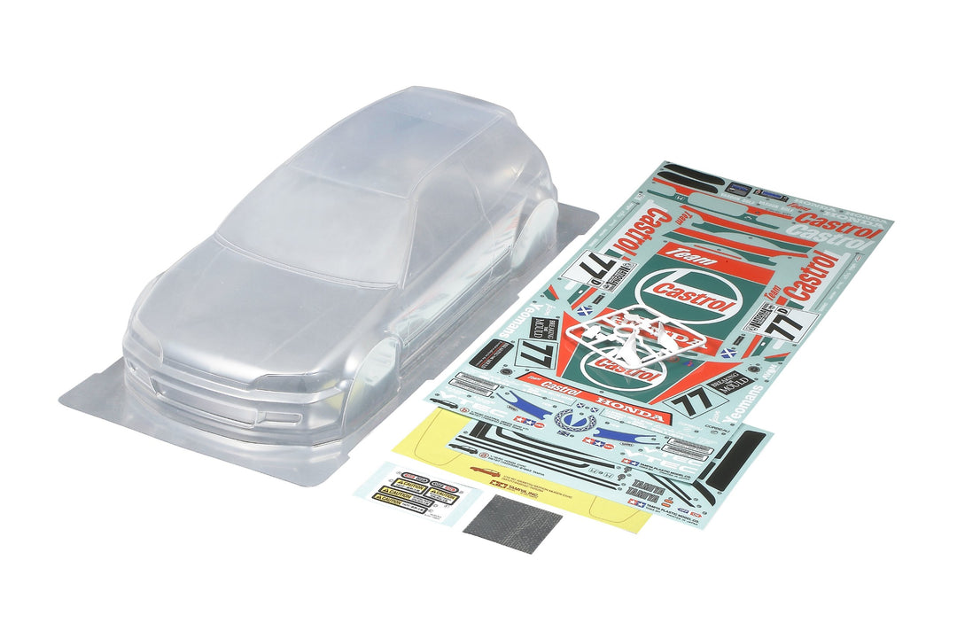Tamiya 300051421 Honda 51421 Kar-Satz Castrol Civic VTi-Zubehör für ferngesteuertes Auto, Ersatzkaro