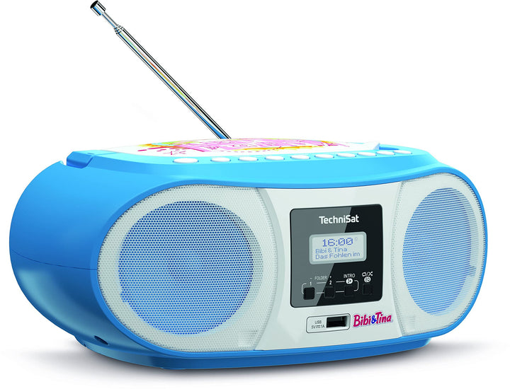 TechniSat DIGITRADIO 1990 Bibi und Tina Edition - Stereo-Boombox mit DAB+/UKW-Radio und CD-Player (B