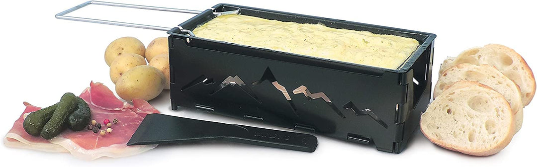 Swissmar KF-00536 Nordic Raclette Käse Mit Spachtel, Stahl, Schwarz, 18cm x 8cm x 6 cm, Tragbar, Tee
