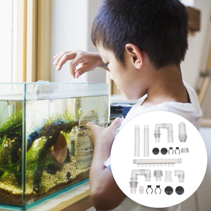 POPETPOP 1 Satz Teile Ersatz Filter Rohr Zufluss Einlass Abfluss Wasser Schlauch Aquarium Zubehör Pr