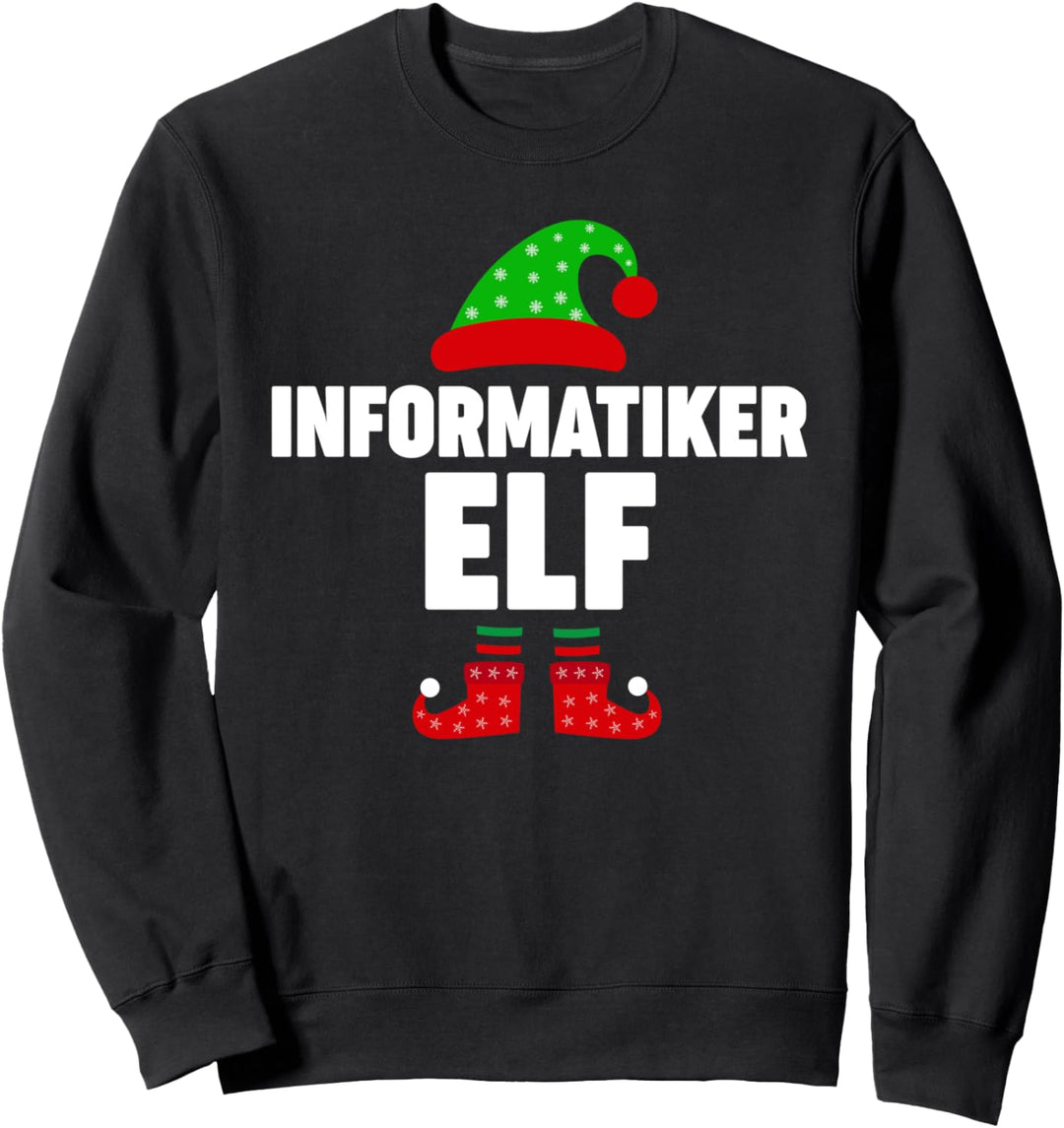 Weinachten Weihnachtself Informatiker Elf Elfen Sweatshirt