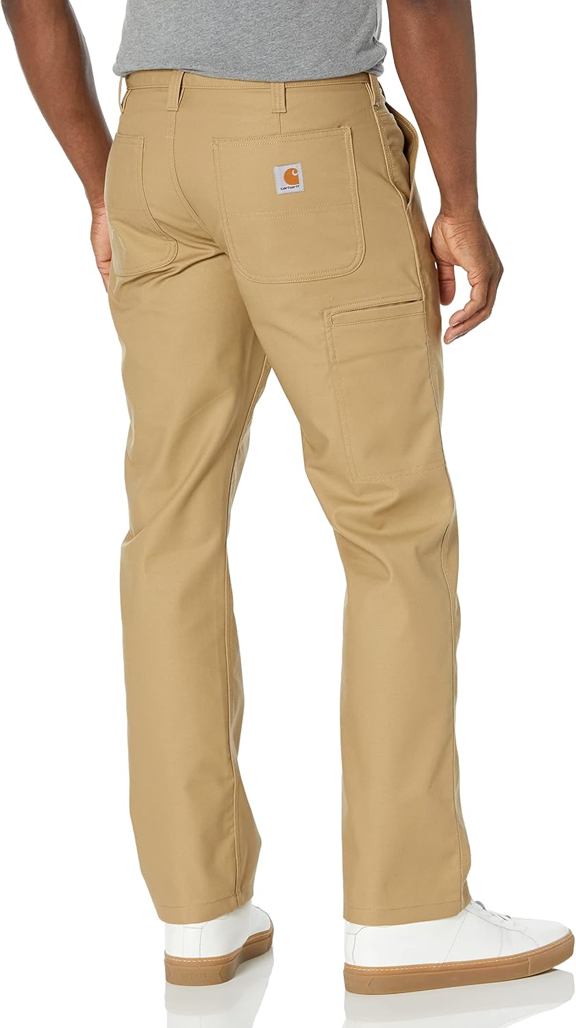 Carhartt Herren Rugged Flex Straight Fit Canvas 5-Pocket Tapered Work Pant 44W / 32L Dunkles Khaki,