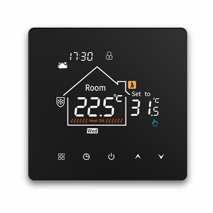 Irishom Smart Thermostat Electric Heating System Programmable Floor Temperature Controller for Home