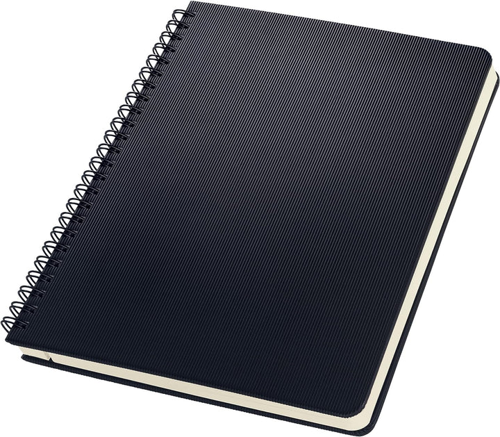 SIGEL CO822/3 Spiralblock A5, kariert, Hardcover, schwarz, 80 Blatt, 3er Pack, Conceptum A5 3 Stück