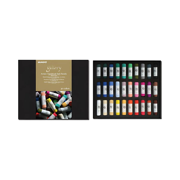 Honsell 4400030 - Gallery Artists' Handmade Soft Pastelle 30er Set, handgerollte Pastelle in Künstle