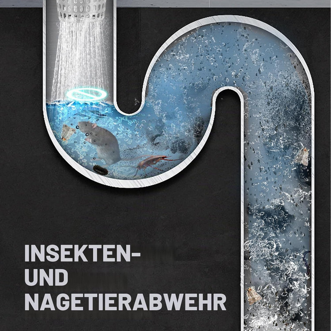 Gugxiom 60 cm Duschrinne, 304 Edelstahl Einsatz Ablaufrinne Dusche Set, 2 in 1 Panels, mit verstellb