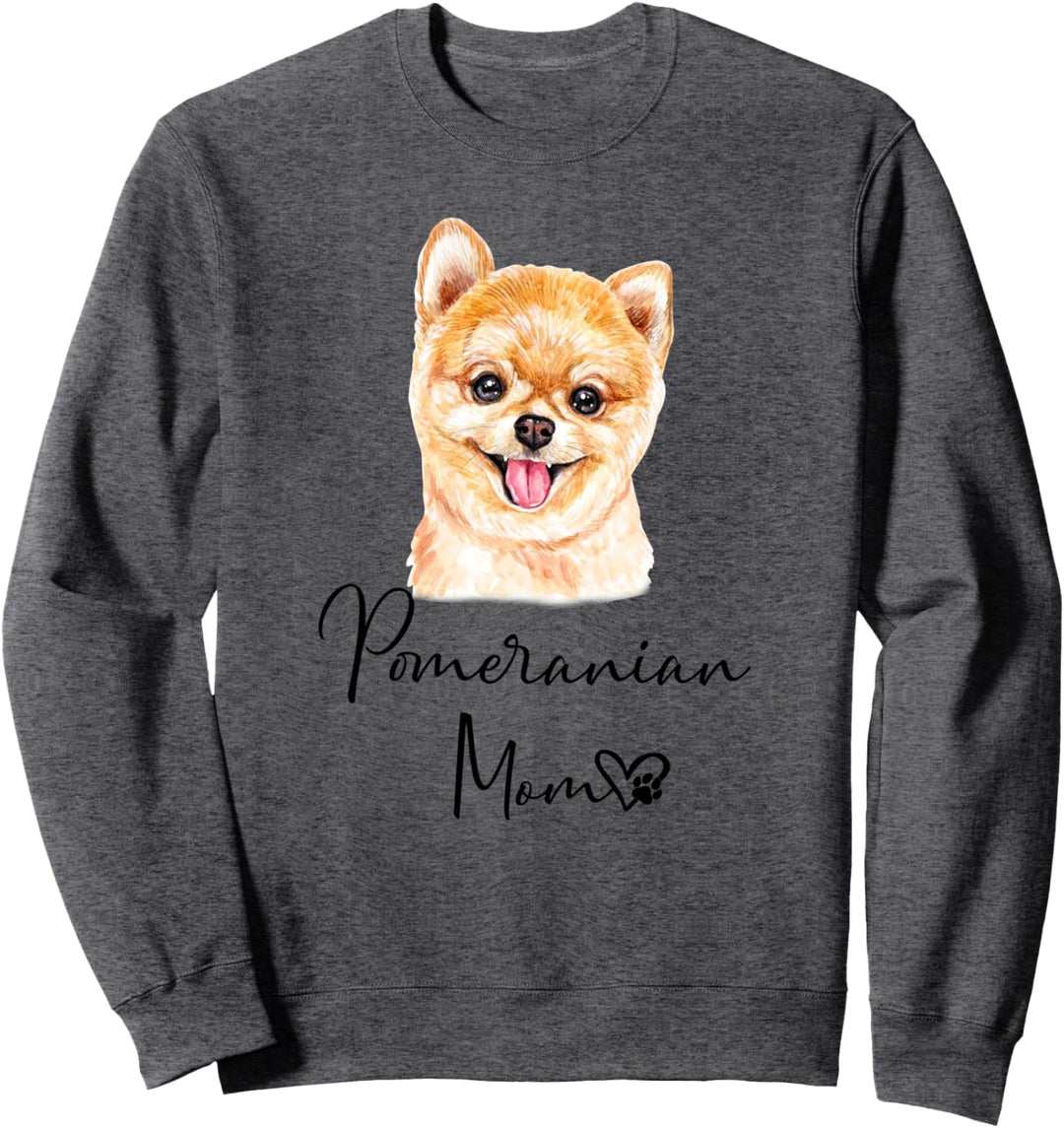 POMERANIAN MOM Mama Hund Pommersche Frauchen Sweatshirt