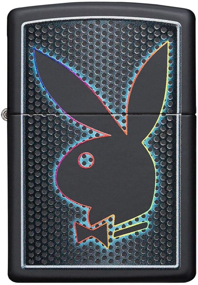 Zippo Playboy Feuerzeuge Schwarzes, Mattes Bunny Matt, Schwarzes, Mattes Bunny Matt