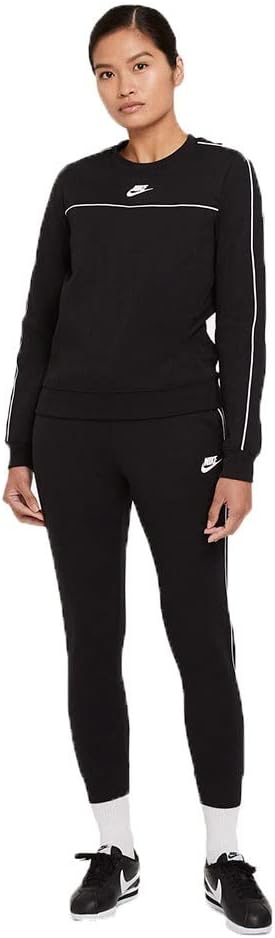 Nike Damen Sw Mlnm Essntl Langarmshirt L Black/White, L Black/White