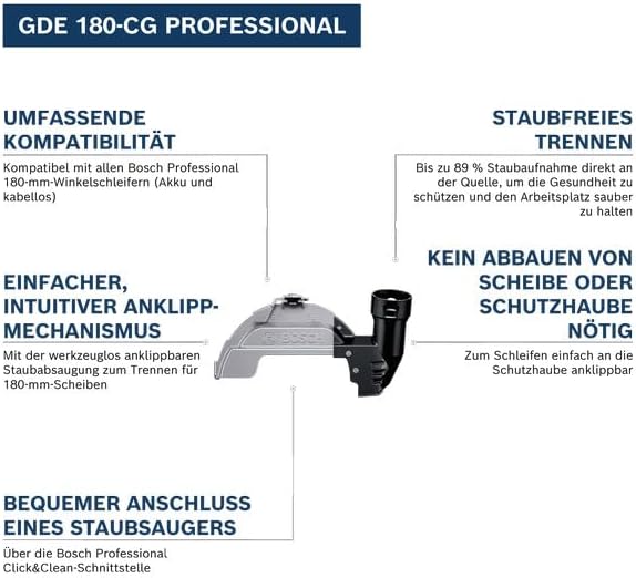 Bosch Professional Staubabsaugung GDE 180-CG