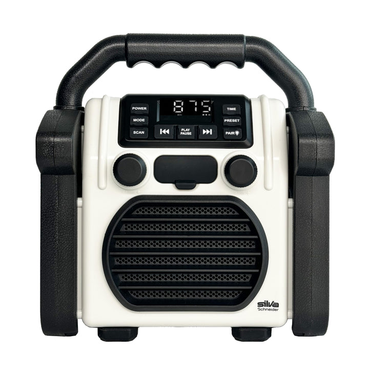 BR 230 BT, Baustellenradio Bluetooth - Neongelb/Offwhite - Silva Schneider - Digitales PPL Radio, 10