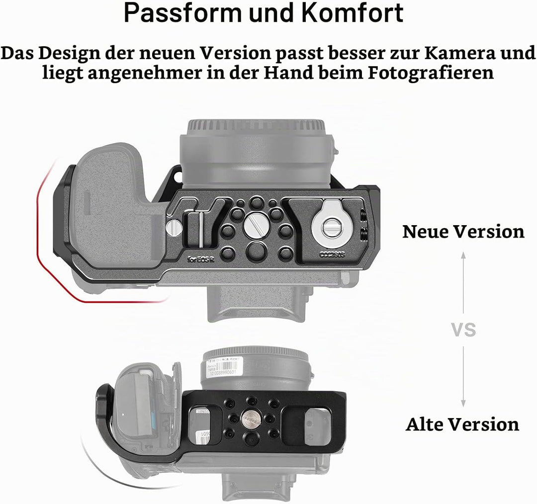SMALLRIG Cage Käfig mit integriertem Cold Shoe und Platte für Arca Standard für Canon R - CCC2803