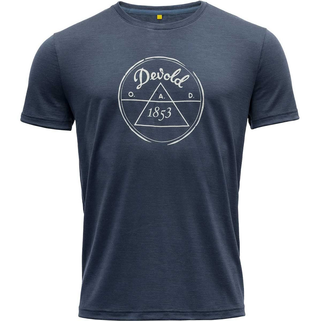 Devold Herren 1853 T-Shirt Grey Melange 770a M, Grey Melange 770a M