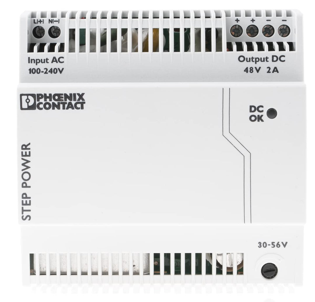 PHOENIX CONTACT STEP-PS/1AC/48DC/2 Primär Getaktete STEP POWER Stromversorgung zur Tragschienenmonta