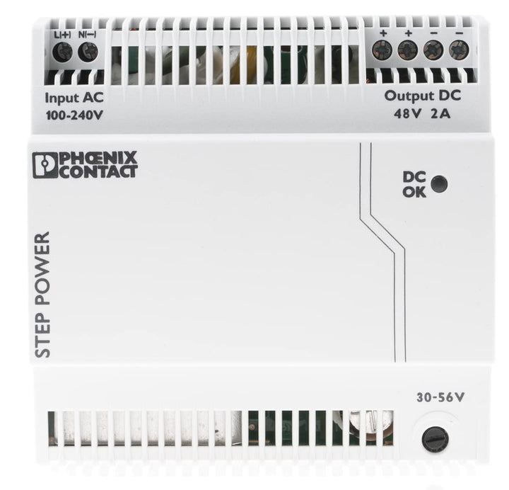 PHOENIX CONTACT STEP-PS/1AC/48DC/2 Primär Getaktete STEP POWER Stromversorgung zur Tragschienenmonta